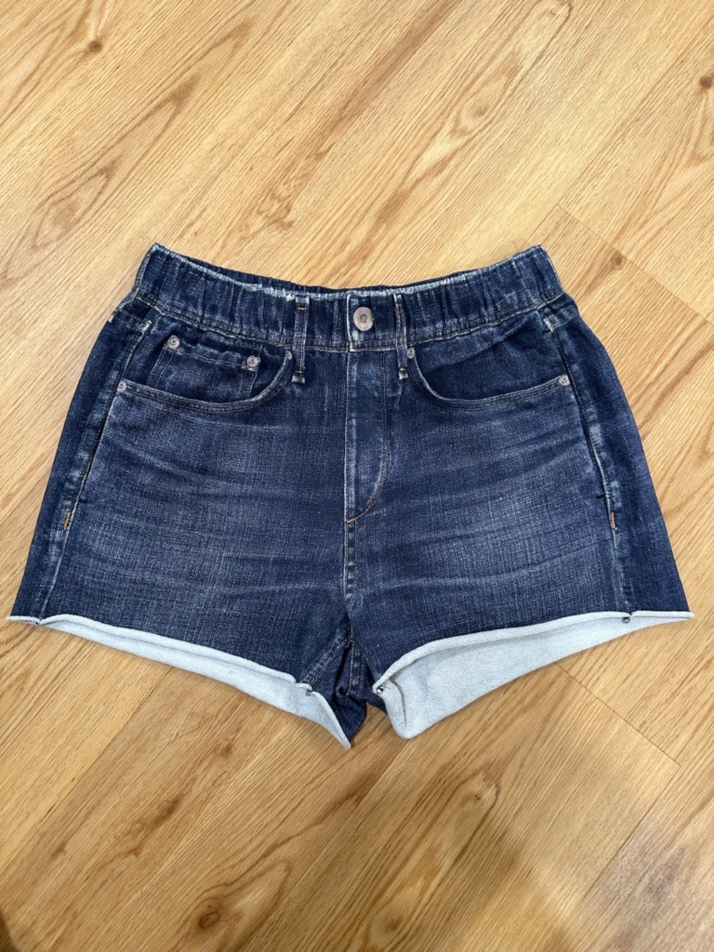 Rag & Bone Miramar Terry Denim Jean Women's Shorts Size Small